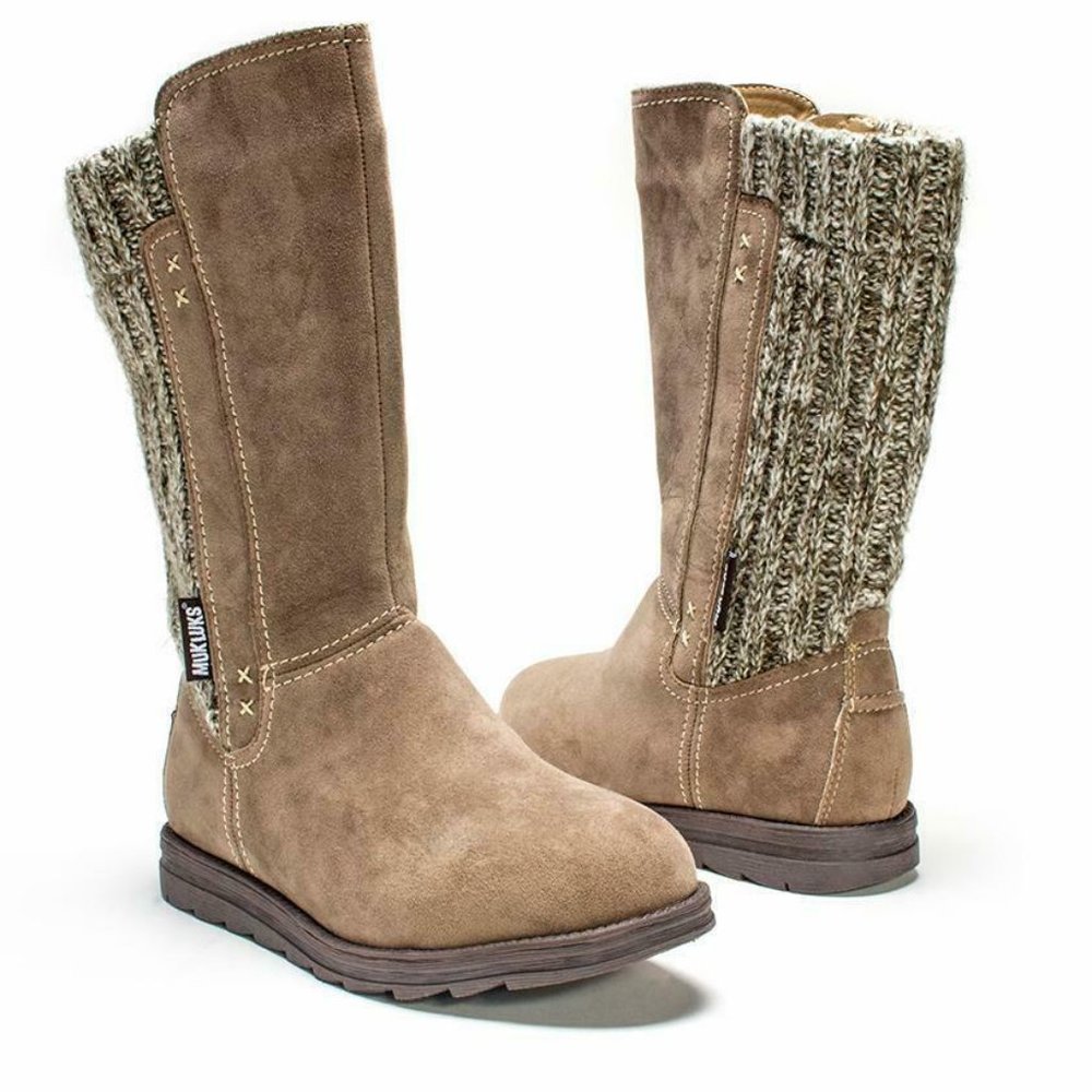 Weather Resistant Mid-calf Riding Boots Tan